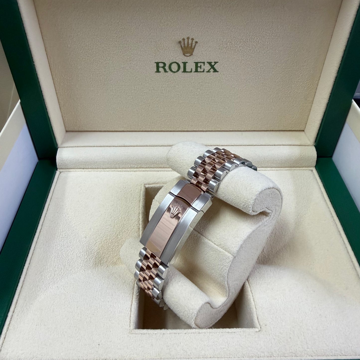 2024 Rolex Datejust 41 Stainless Steel & 18K Everose Gold Slate (Wimbledon) Dial Jubilee Bracelet Fluted Bezel 126331