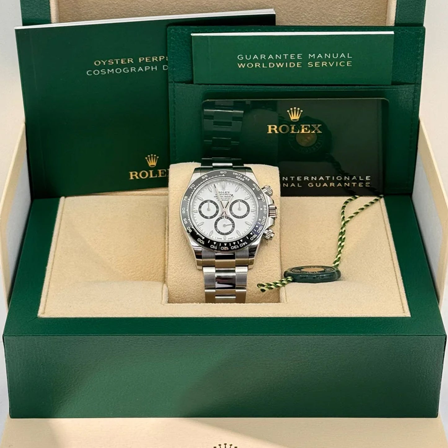 2025 Rolex Cosmograph Daytona Stainless Steel White (Panda) Dial Oyster Bracelet Ceramic Bezel 126500LN