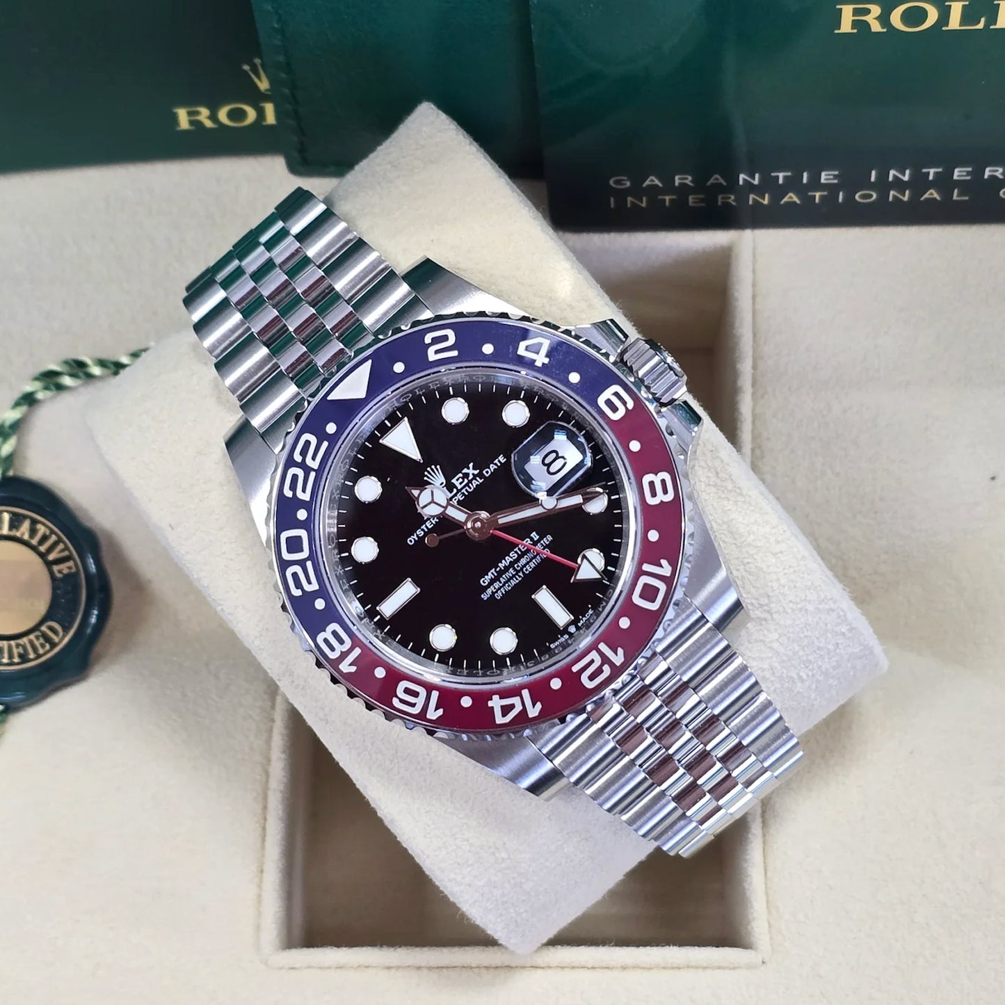 Rolex GMT Master II Pepsi Oystersteel Jubilee Bracelet 126710BLRO