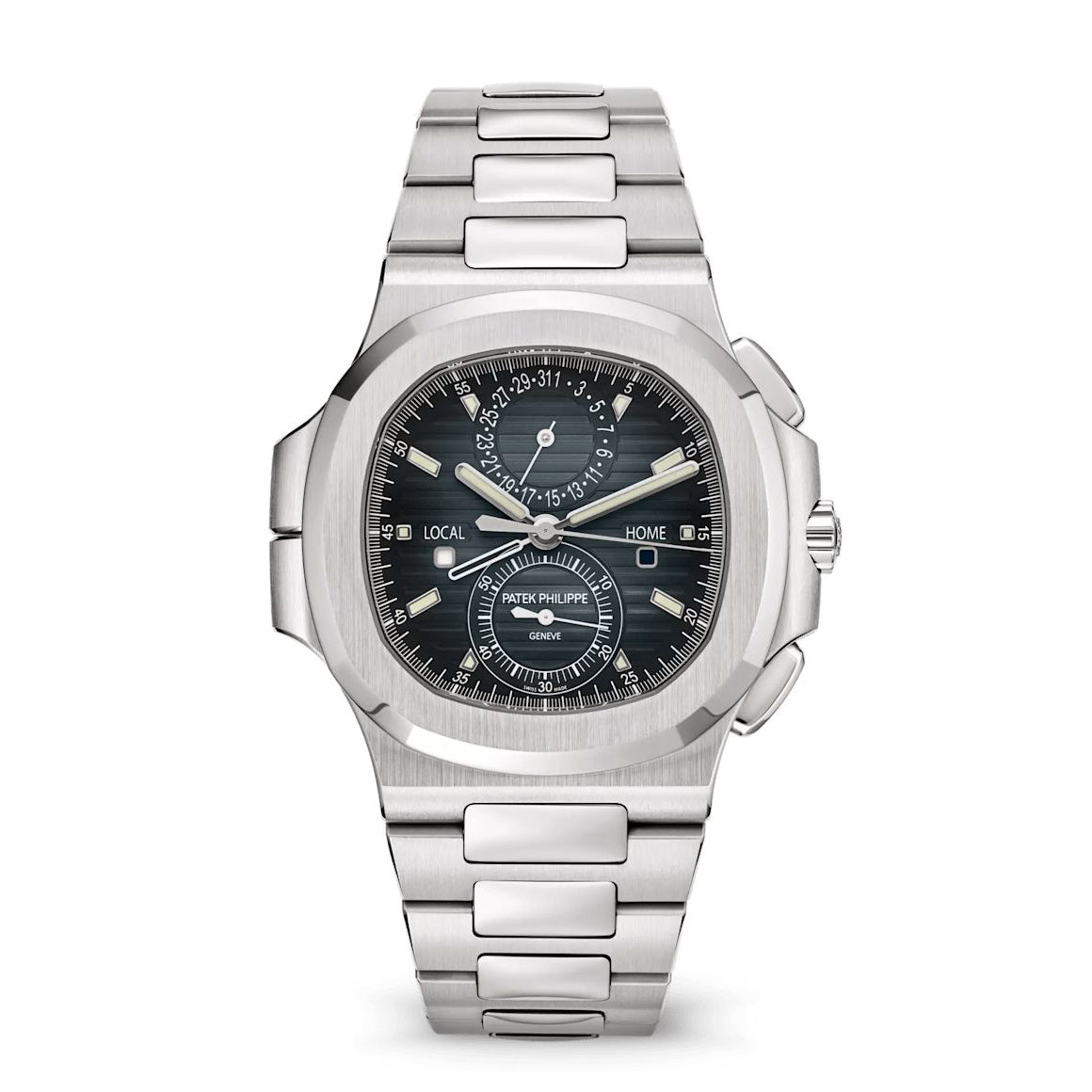 2025 Patek Philippe Nautilus 'Travel Time' Flyback Chronograph Stainless Steel 41mm Blue Dial 5990/1A-011
