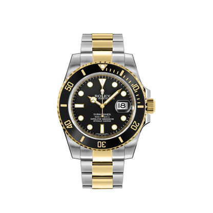 2019 Rolex Submariner 40mm Stainless Steel & 18K Yellow Gold Black Dial Black Bezel Oyster Bracelet 116613LN