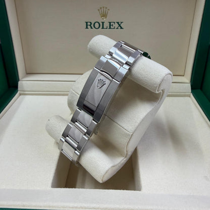 2026 Rolex Datejust 41 Stainless Steel & 18K White Gold White Roman Dial Oyster Bracelet Fluted Bezel 126334