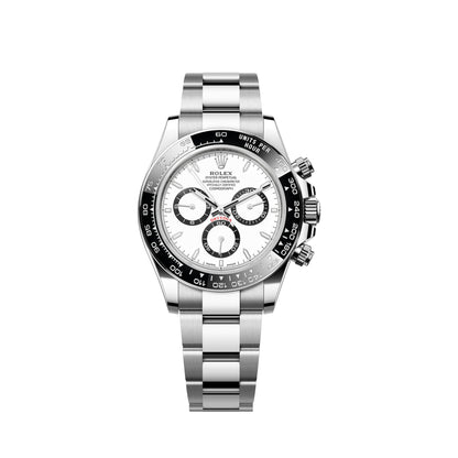 2025 Rolex Cosmograph Daytona Stainless Steel White (Panda) Dial Oyster Bracelet Ceramic Bezel 126500LN