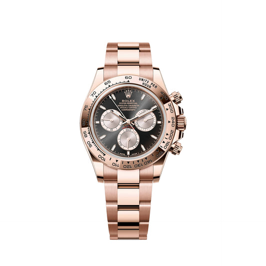 2025 Rolex Cosmograph Daytona Everose Gold Bright Black & Sundust Dial Oyster Bracelet 126505