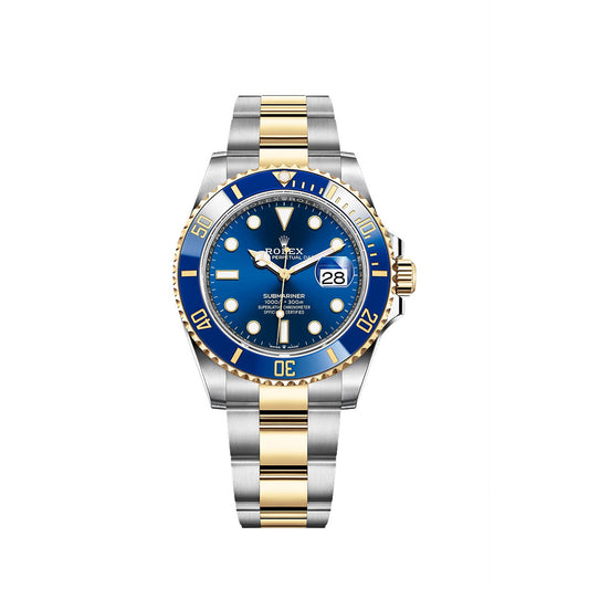 2025 Rolex Submariner 41mm Stainless Steel & 18K Yellow Gold Blue Dial Blue Bezel (Bluesy) Oyster Bracelet 126613LB