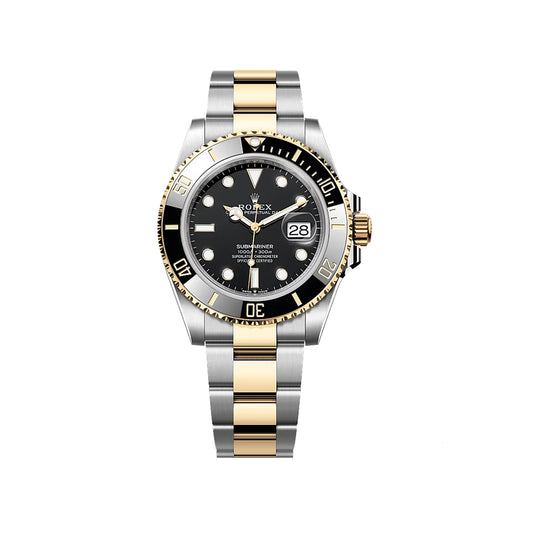 2025 Rolex Submariner 41mm Stainless Steel & 18K Yellow Gold Black Dial Black Bezel Oyster Bracelet 126613LN