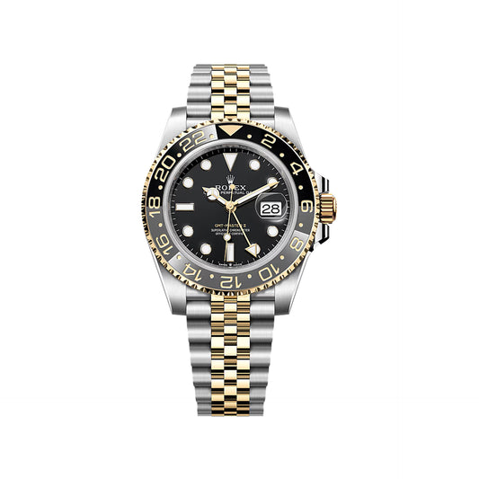 2025 Rolex GMT Master II 40mm Stainless Steel & 18K Yellow Gold Black Dial Black/Grey Bezel (Bumblebee/Zombie) Jubilee Bracelet 126713GRNR