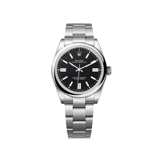 2025 Rolex Oyster Perpetual 41 Stainless Steel Black Index Dial Oyster Bracelet Domed Bezel 134300