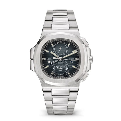 2025 Patek Philippe Nautilus 'Travel Time' Flyback Chronograph Stainless Steel 41mm  Blue Dial 5990/1A-011