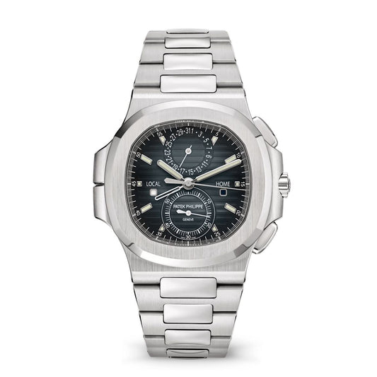 2025 Patek Philippe Nautilus 'Travel Time' Flyback Chronograph Stainless Steel 41mm  Blue Dial 5990/1A-011