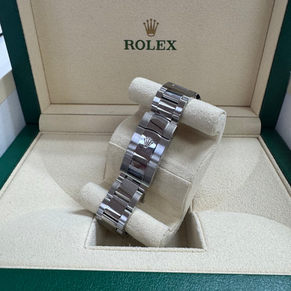 2020 Rolex Datejust 41 Stainless Steel Blue Index Dial Oyster Bracelet Smooth Bezel 126300