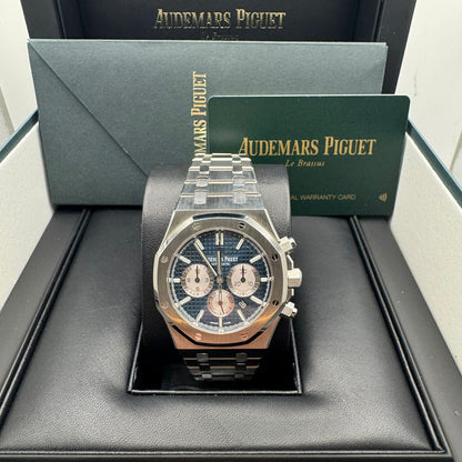 2017 Audemars Piguet Royal Oak Selfwinding Chronograph Stainless Steel 41mm Blue Dial 26331ST.OO.1220ST.01