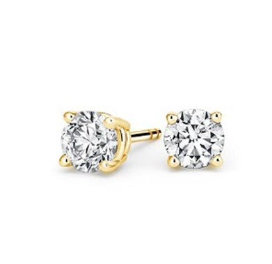 40 Pointer 14K Gold Natural Diamond Stud Earrings 0.81 ctw