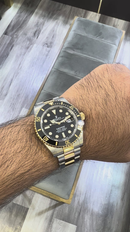 2025 Rolex Submariner 41mm Stainless Steel & 18K Yellow Gold Black Dial Black Bezel Oyster Bracelet 126613LN